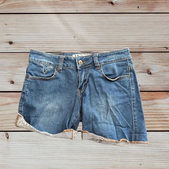 MNG By Mango Size 27 Denim Shorts - Picture 1 of 9
